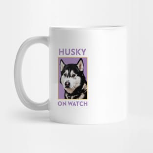 Husky On Watch Mug